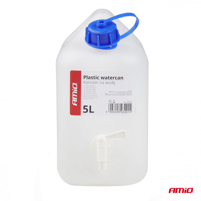 Waterkan met kraan 5L kunststof AMIO-03201