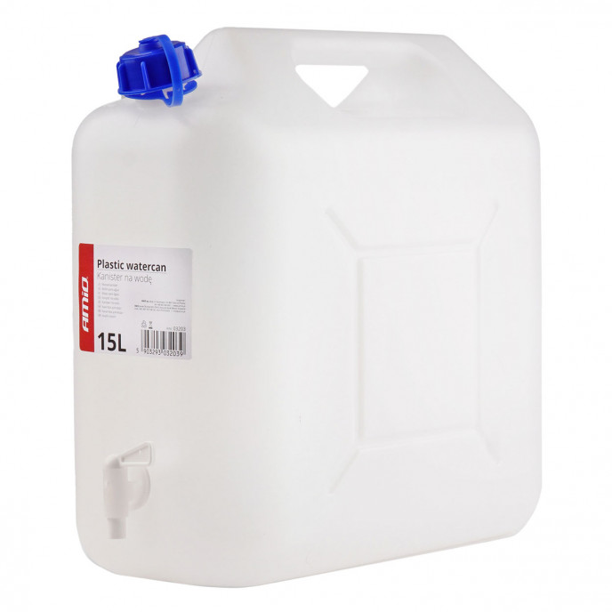 Waterkan met kraan 15L kunststof AMIO-03203