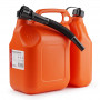 Kunststof brandstofblik tweekamer 6L + 2,5L AMIO-03208