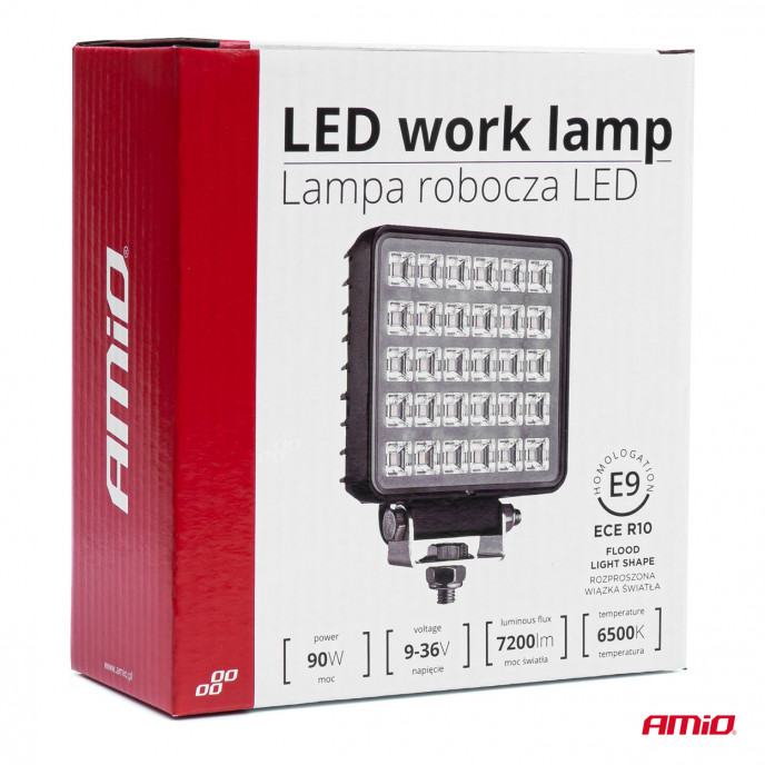 Werklamp AWL34 30 LED FLOOD 9-36V met schakelaar