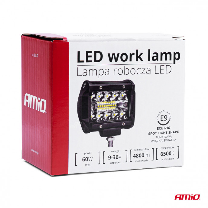 Werklamp AWL36 20 LED Spotlight 9-36V, afm: 74x95x55mm