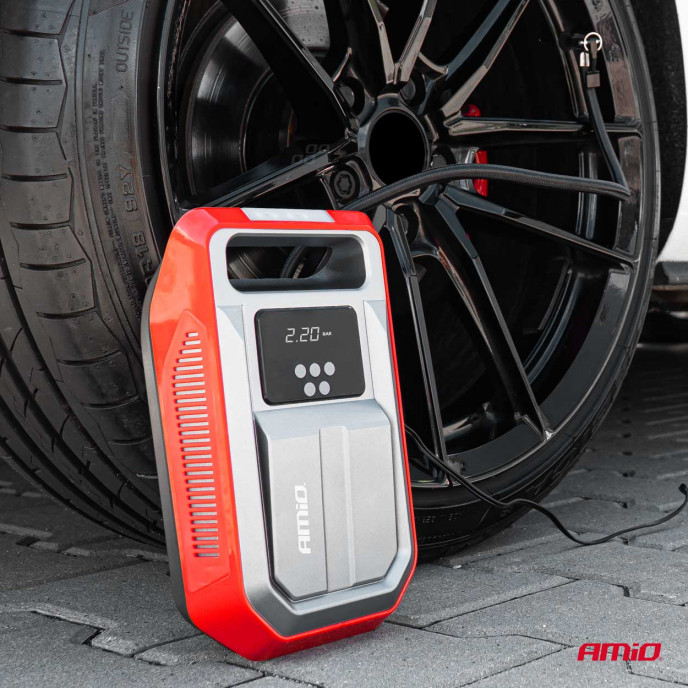 Auto Luchtcompressor met digitale manometer en LED-licht 12V ACOMP-18