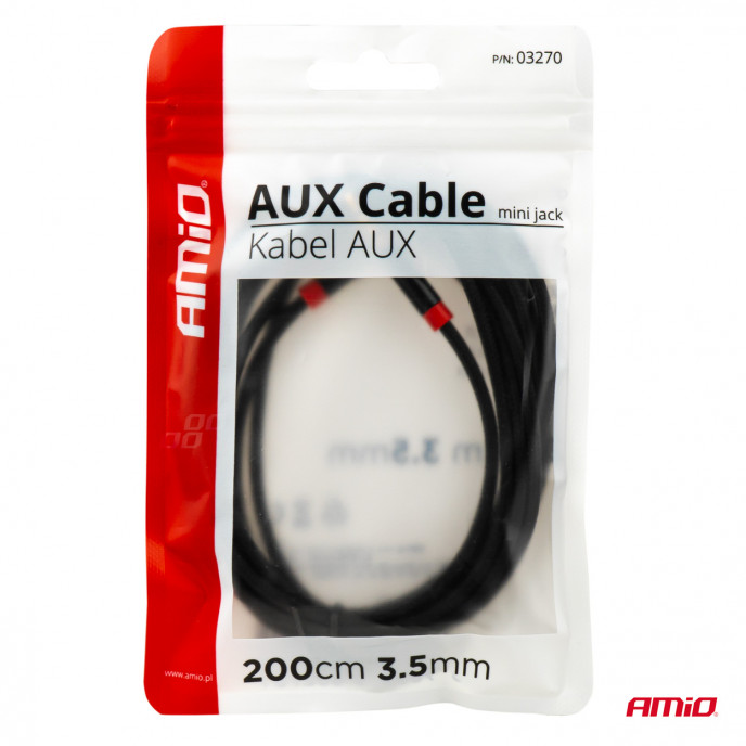 AUX kabel mini jack-jack 3,5mm 200cm