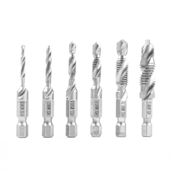 Tap boren set 6 stuks