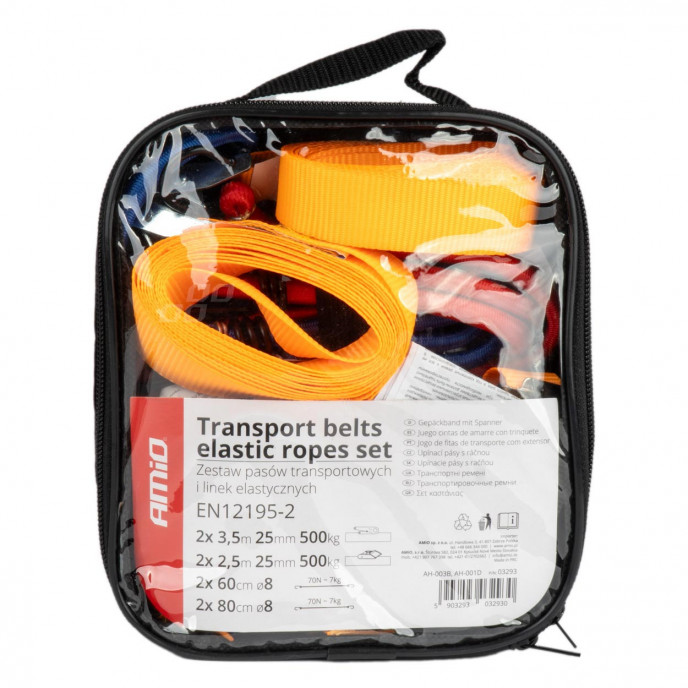 Transportbanden en elastische touwen set AMIO-03293