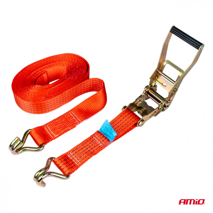 Transportband met spanner en beugel 5T 5000kg 50mm 3m AMIO-03317