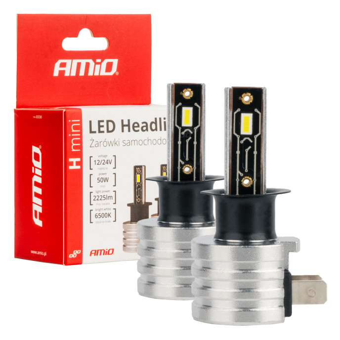 LED-koplampen H-mini-serie H3 AMiO-03330