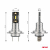 LED-koplampen H-mini-serie H7/H18 AMiO-03332
