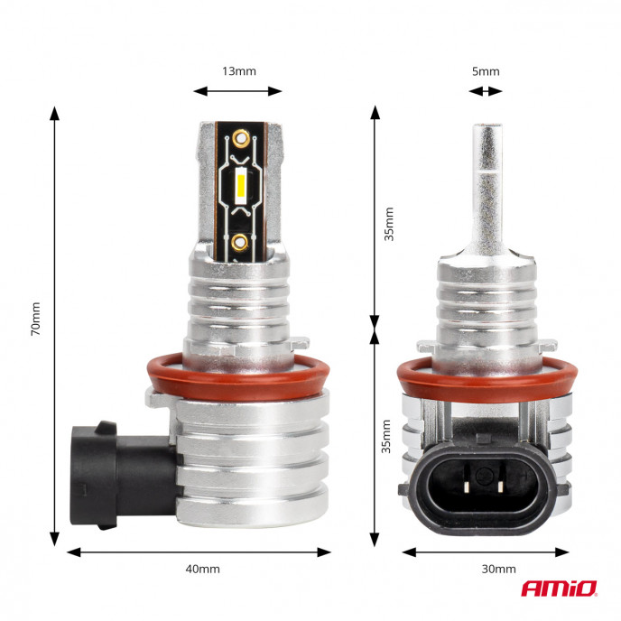 LED-koplampen H-mini-serie H8/H9/H11/H16 AMiO-03333