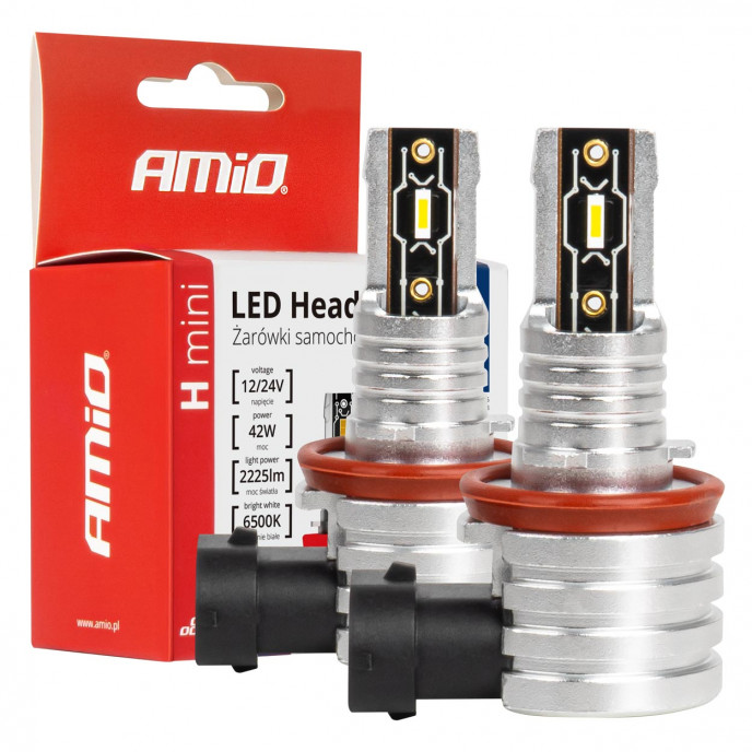 LED-koplampen H-mini-serie H8/H9/H11/H16 AMiO-03333