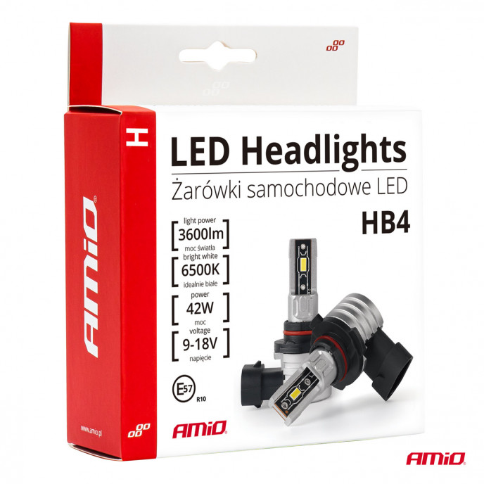 LED-koplampen H-mini-serie HB4 9006 AMiO-03335