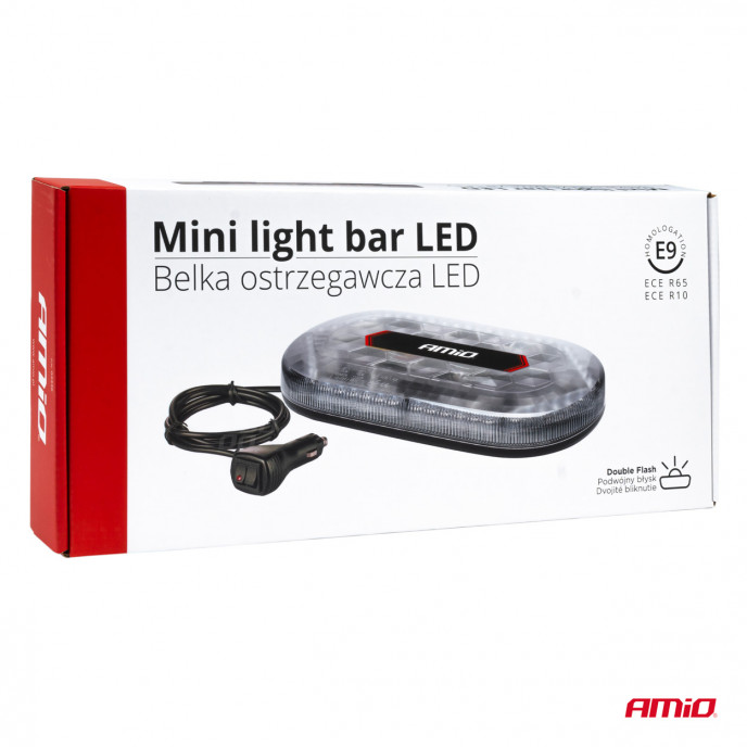 MAGNETISCHE MINI-lichtbalk met hoge intensiteit WLB78 293x171mm R65 R10 48LED 12/24V IP56