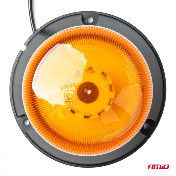 LED Waarschuwingslamp W22m Magnetisch / 3 schrobben, ECE R10 60LED 12/24V IP66 AMIO-03337