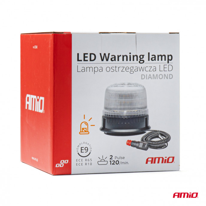LED Waarschuwingslamp 24 LED W25M 12V 24V AMIO-03340