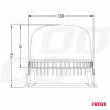 LED Waarschuwingslamp W25b 3 schroeven R65 R10 24LED 12/24V IP66