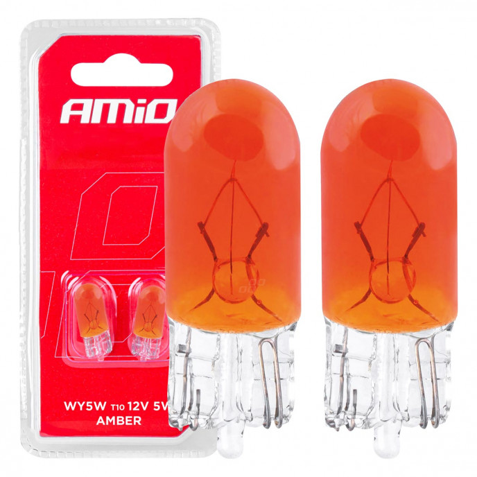 Halogeenlampen T10 W5W W2.1x9.5d 12V 2st blister