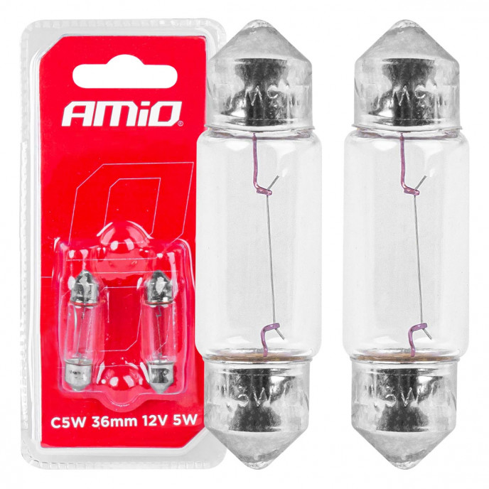 Halogeenlampen C5W Soffittendoos SV 8,5-8 36mm 12V 2st blister