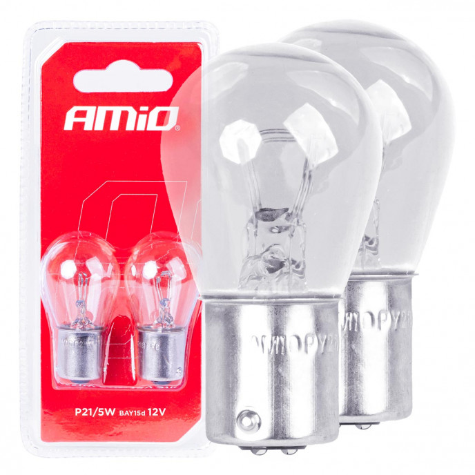 Halogeenlampen P21/5W BAY15D 12V 2st blister