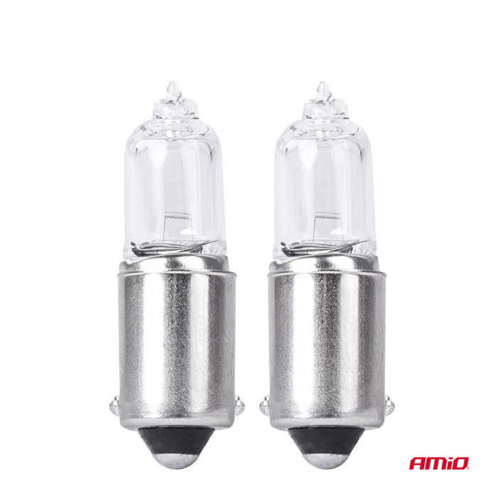 Halogeenlampen H6W 12V 6W BAX9S wit 2st blister