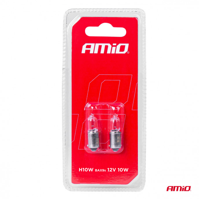 Halogeenlampen H10W 12V 10W BAX9S wit 2st blister