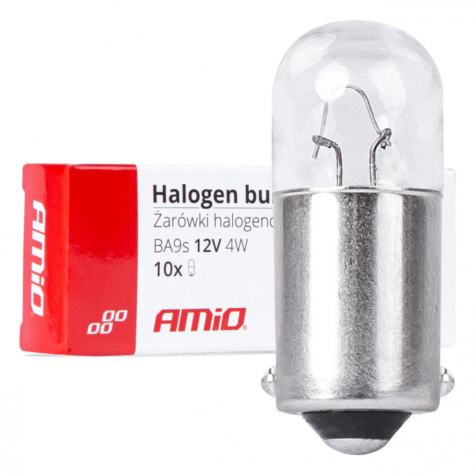 Halogeenlampen T4W 12V 4W BA9S 10st