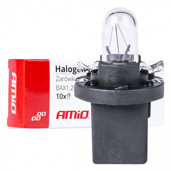 Halogeenlampen T5 B8.5D 12V 8.5W BAX1.2W wit 10st