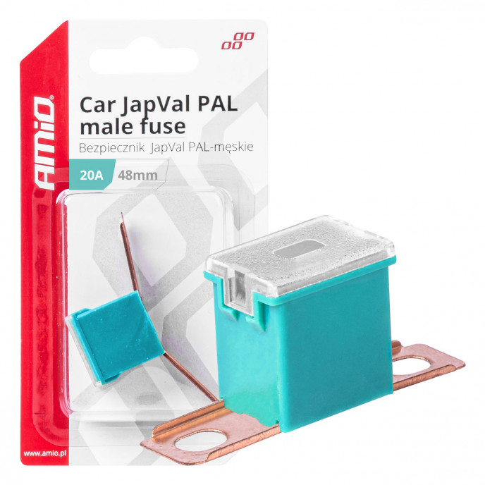 Auto JapVal PAL male zekeringen 48mm 20A AMIO-03417