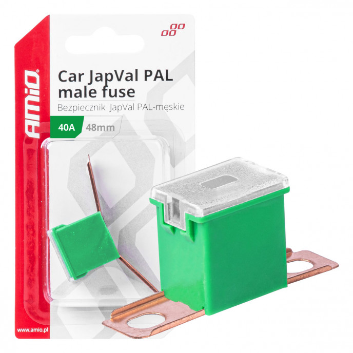 Auto JapVal PAL male zekeringen 48mm 40A AMIO-03419