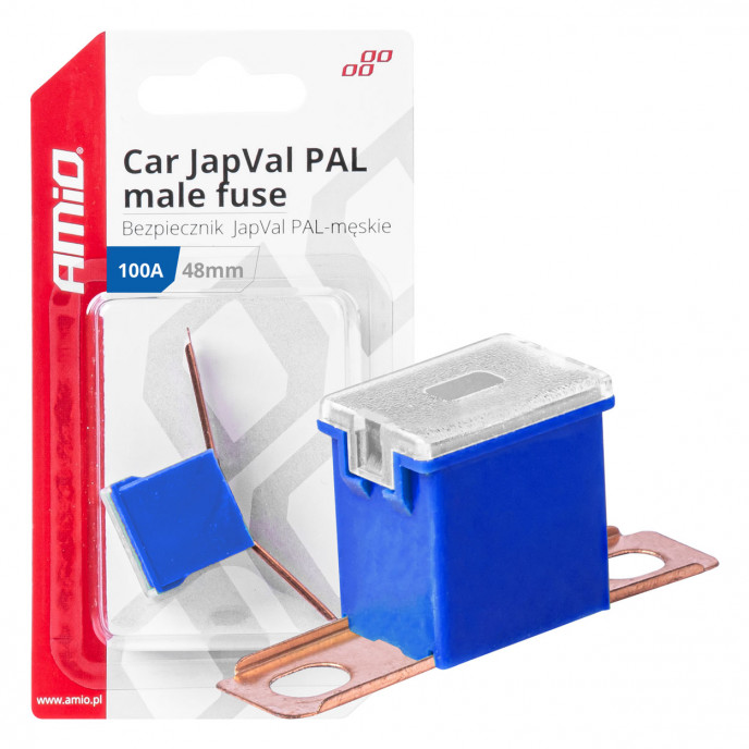 Auto JapVal PAL male zekeringen 48mm 100A AMIO-03424