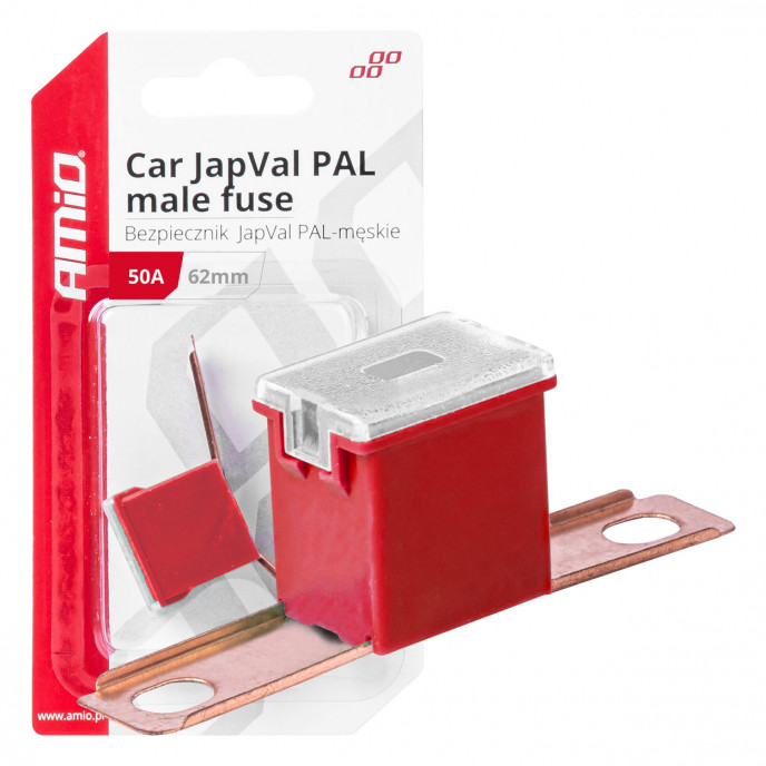 Auto JapVal PAL male zekeringen 62mm 50A AMIO-03429