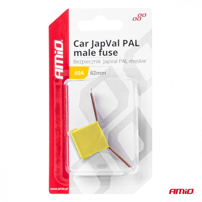 Auto JapVal PAL male zekeringen 62mm 60A AMIO-03430