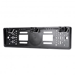 EU-kentekenplaathouder met camera en parkeersensoren, complete set.