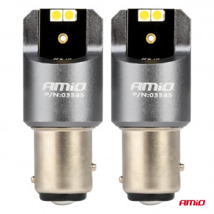 LED CANBUS PRO-serie BAY15D P21/5W 4x3030 SMD wit 12/24V AMIO-03585