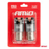 LED CANBUS PRO-serie BAY15D P21/5W 4x3030 SMD Rood 12/24V AMIO-03586