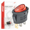 Eliptische schakelaar 12V/230V (met rood licht) BU02