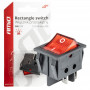 Rechthoekige schakelaar 12V/230V (met rood licht) BU02