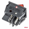 Rechthoekige schakelaar 12V/230V (met rood licht) BU02