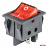 Rechthoekige schakelaar 12V/230V (met rood licht) BU02