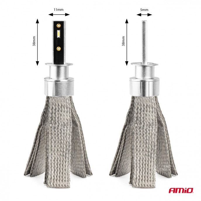 LED Koplampen FLEX+ Serie H1 canbus 6000K 12-24V AMIO-03655