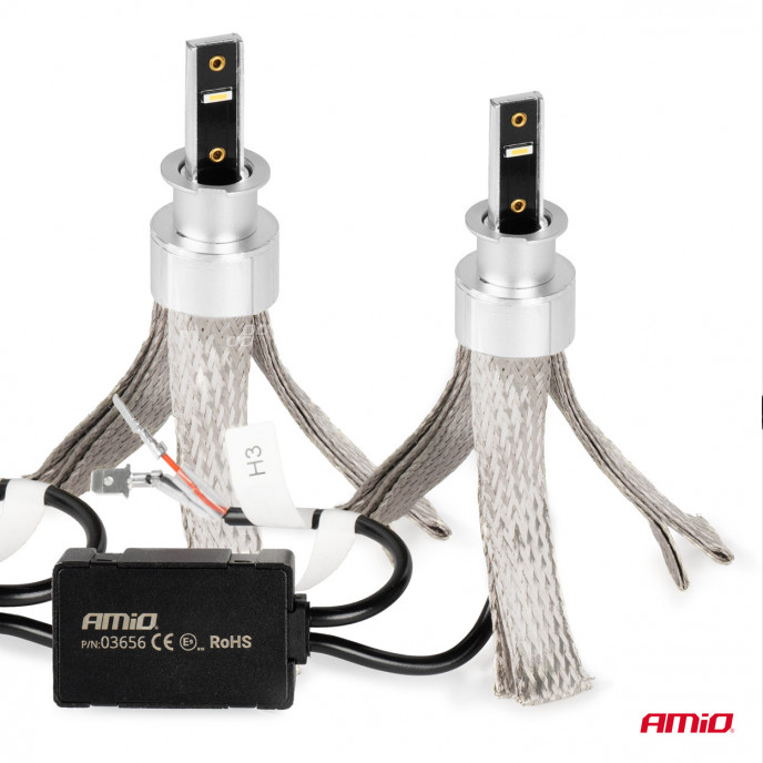 LED Koplampen FLEX+ Serie H3 canbus 6000K 12-24V AMIO-03656