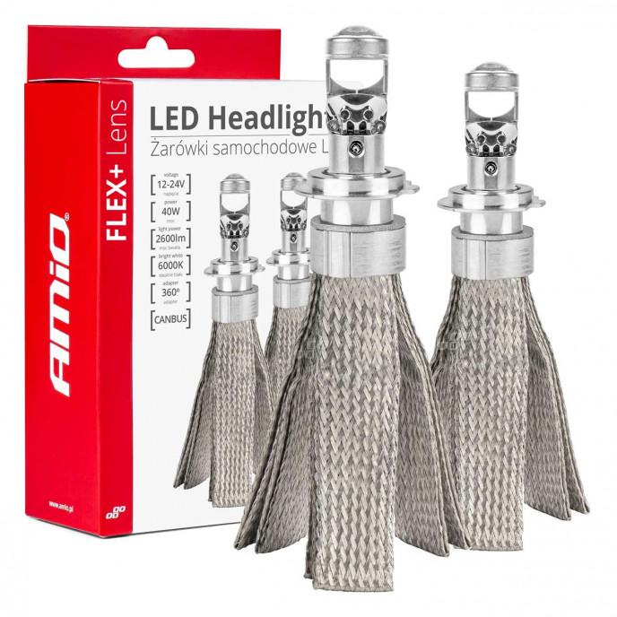 LED-koplampen FLEX+ serie H7 lens AMiO-03660
