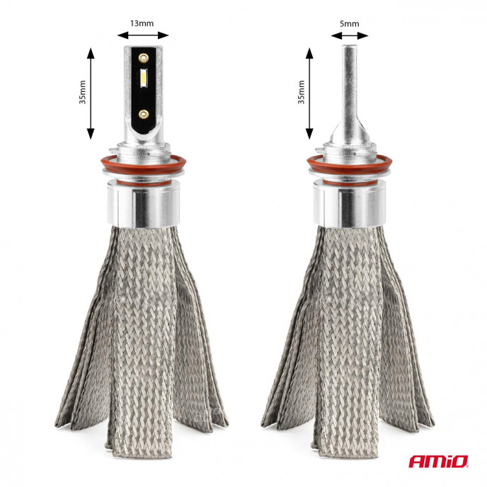 LED Koplampen FLEX+ Serie H8 H9 H11 H16 canbus 6000K 12-24V AMIO-03663