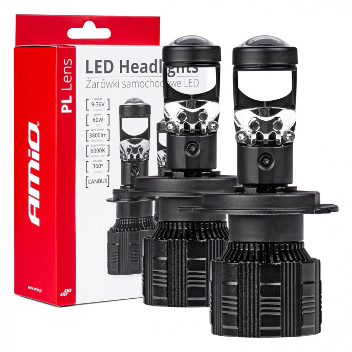 LED-koplampen H4 PL Serie AMiO-03667