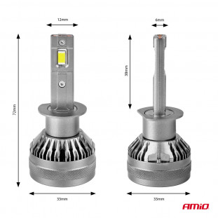 LED Koplampen HP Serie H1 12-24V 6500K AMIO-03671