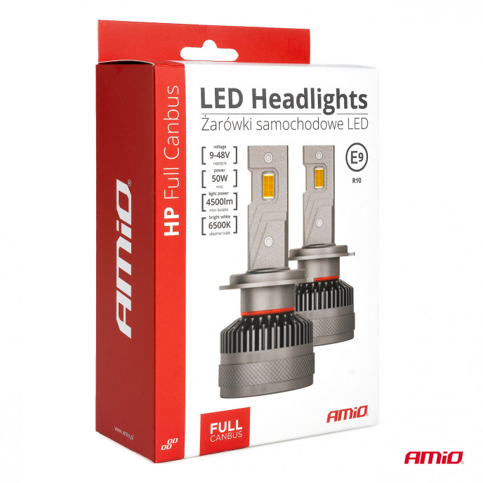 LED Koplampen HP Serie H3 12-24V 6500K AMIO-03672