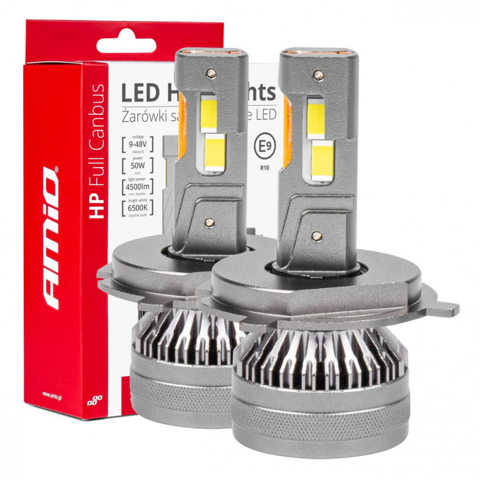LED-koplampen HP-serie H4/H19 12-24V AMiO-03673