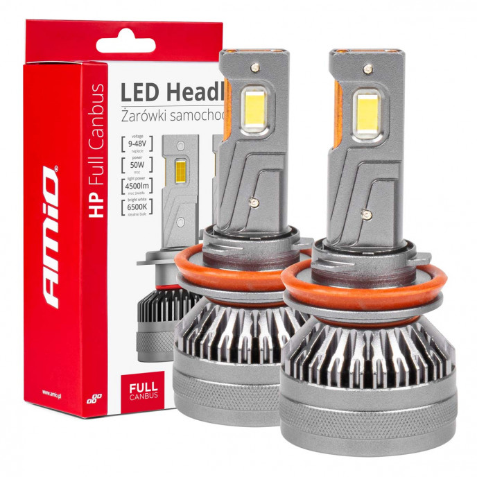 LED-koplampen HP-serie H8/H9/H11/H16 Canbus AMiO-03677