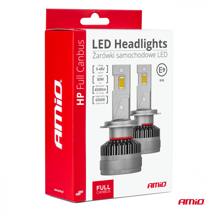 LED-koplampen HP-serie HB3 9005/HIR1 9011/H10 Canbus AMiO-03678
