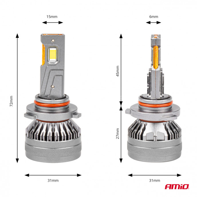 LED-koplampen HP-serie HB4 9006 Canbus AMiO-03679