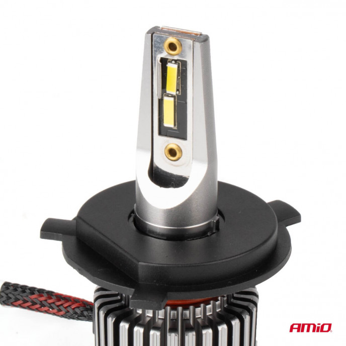 LED-koplampen K3-serie H4/H19 12V 6000K canbus AMIO-03682